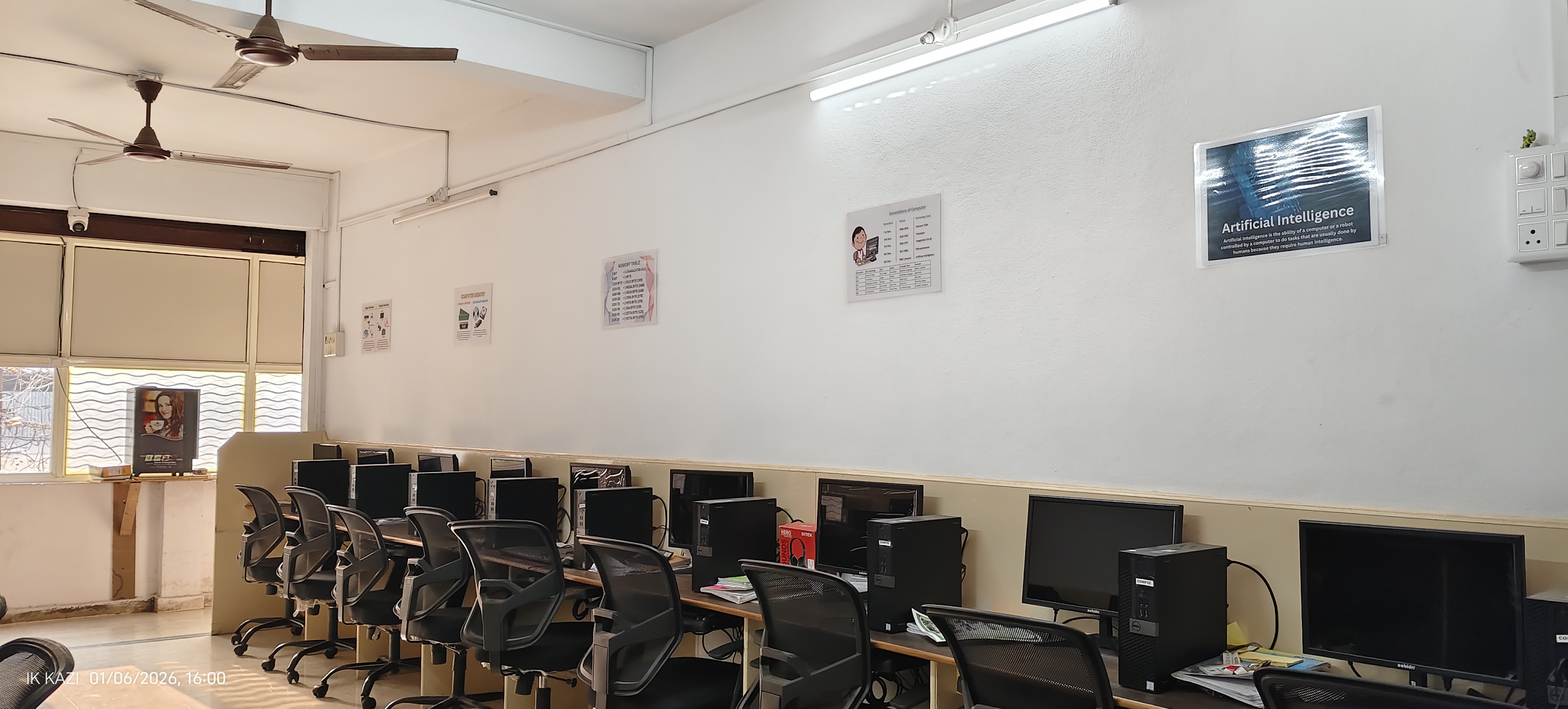 Azhka Institute computer lab - right view for coding sessions
